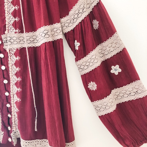 Free People Embroidered Peasant Tunic - Picture 3 of 5